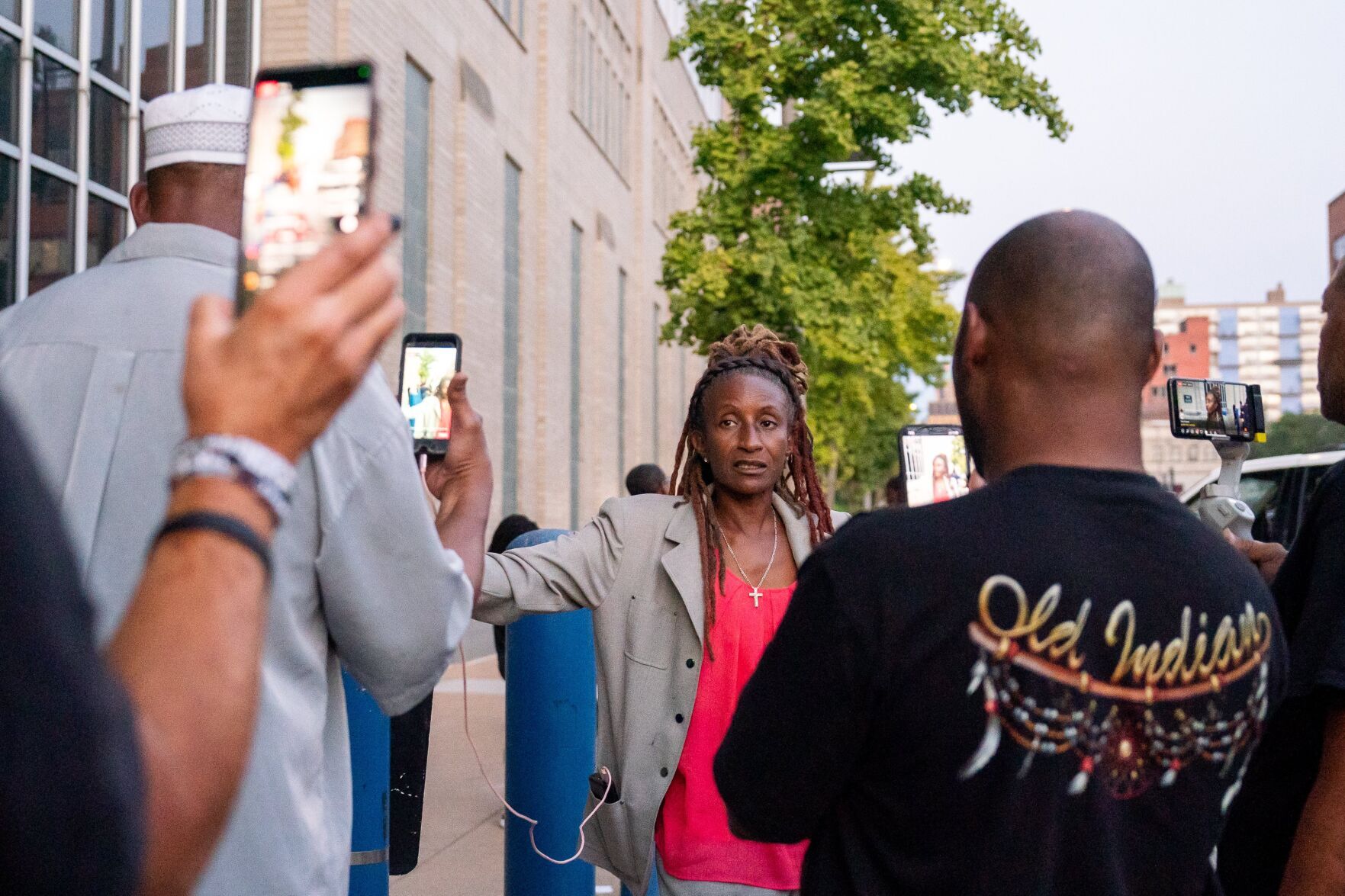 Darryl Ross protest at St. Louis police headquarters